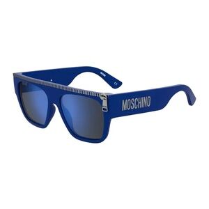 New Moschino Sunglasses MOS165/S 0PJP XT Blue/Blue Sky Mirrored